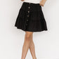 Ebba Short Skirt | Washed Black