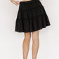 Ebba Short Skirt | Washed Black