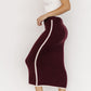 Ava Knit Midi Skirt | Wine