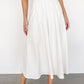 Katie Pleated Midi Skirt | Off White