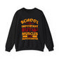 School is Important but Muscles are Importanter Gym Crewneck Sweatshirt