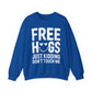 "Free Hugs Just Kidding Don't Touch Me" Sarcasm Crewneck Sweatshirt