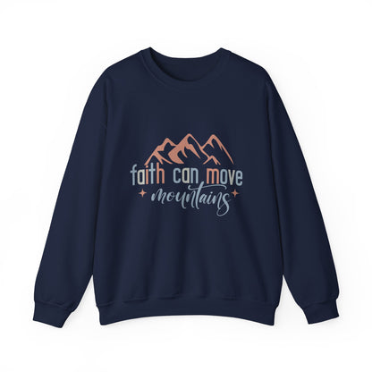 Faith Can Move Mountains Faith Crewneck Sweatshirt