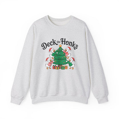 Deck the Honks Christmas Crewneck Sweatshirt