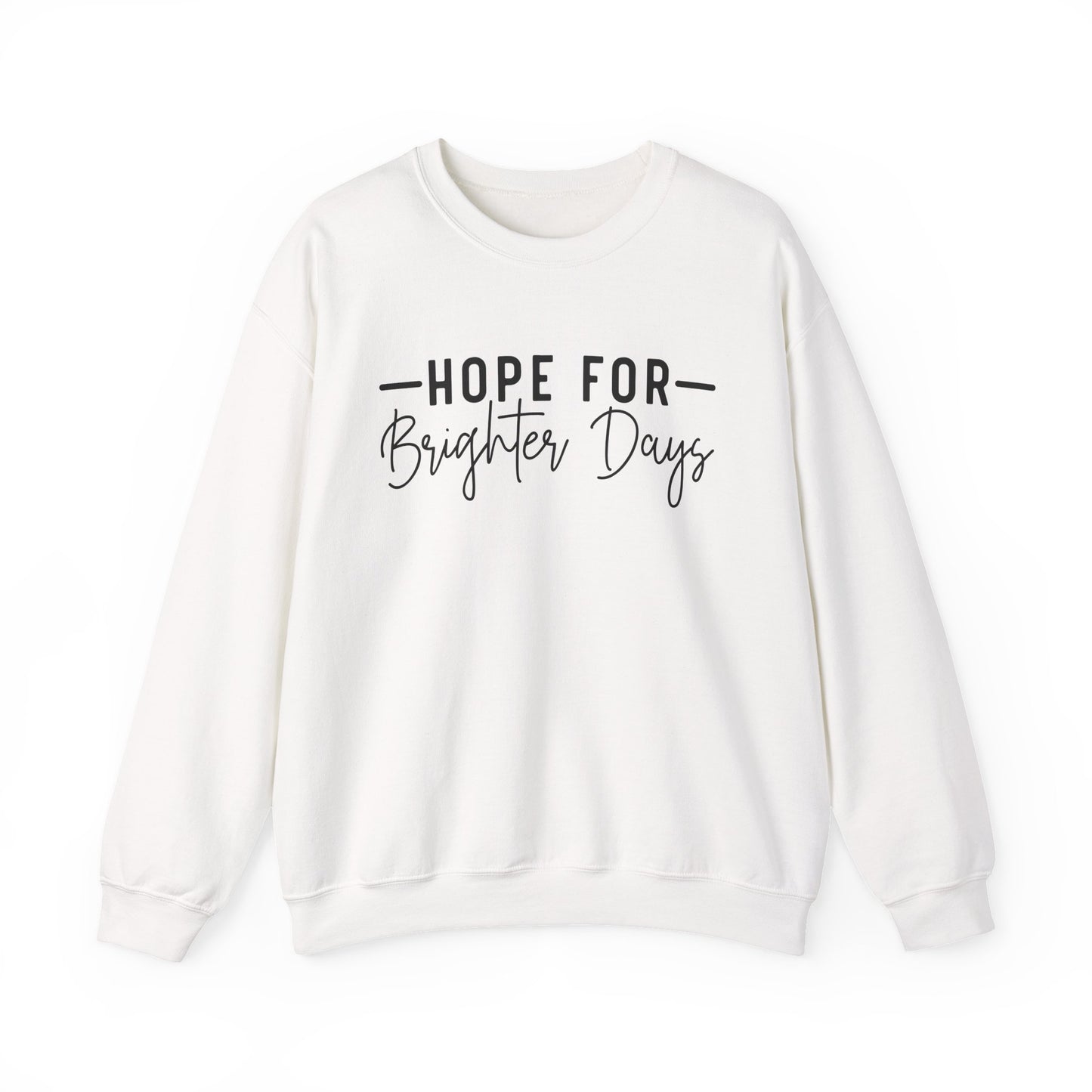 Hope for Brighter Days Mental Health Crewneck Sweatshirt