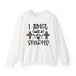 I Don't Sweat, Sparkle Gym Crewneck Sweatshirt