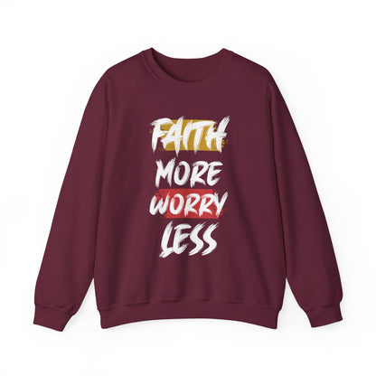 "Faith More Worry Less" Faith Crewneck Sweatshirt