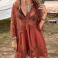 Loose Lace Beach Vacation Bikini Cover-Up Dress
