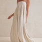 Casual Fashion Halter Neck Striped Maxi Dress