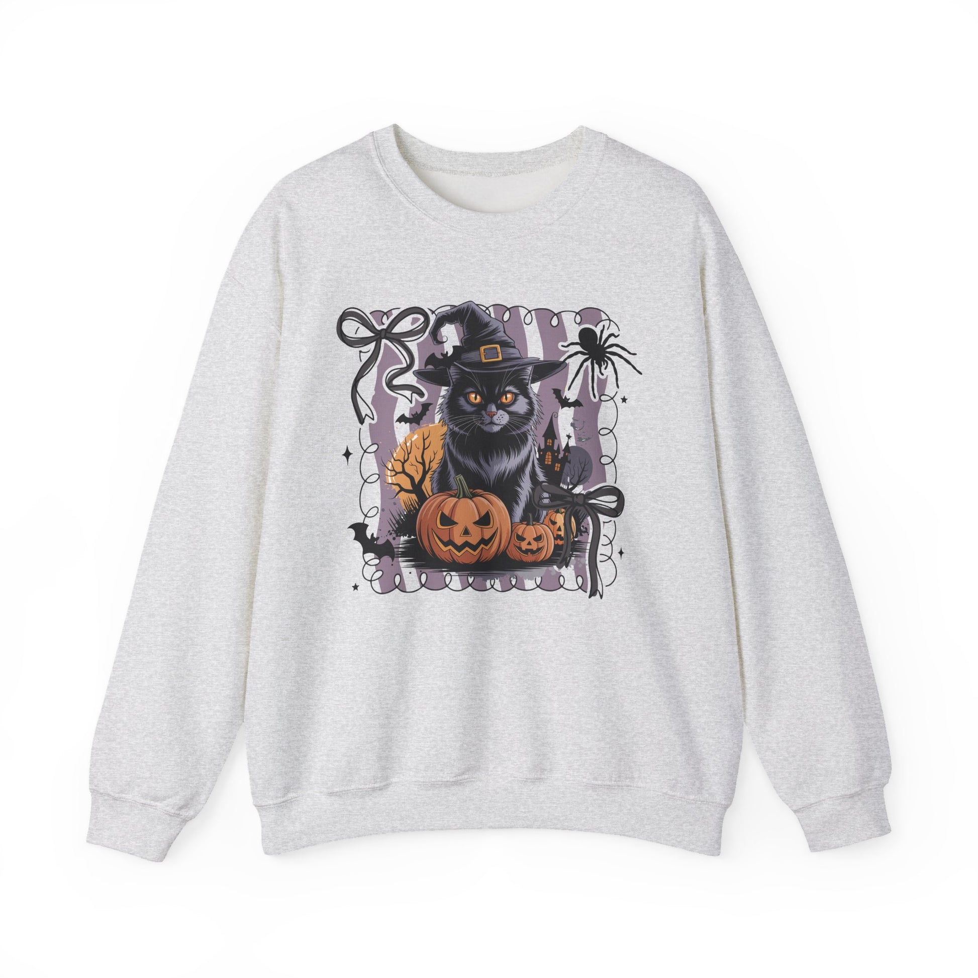 Spooky Cat Halloween Crewneck Sweatshirt - Samberule