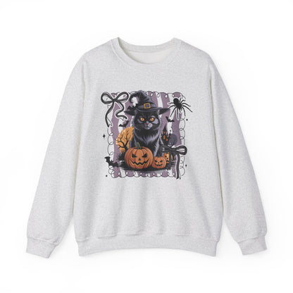 Spooky Cat Halloween Crewneck Sweatshirt - Samberule