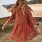 Loose Lace Beach Vacation Bikini Cover-Up Dress