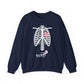 Pregnant Skeleton Halloween Crewneck Sweatshirt - Samberule