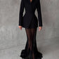 Fashion Jacket & Perspective Skirt Two-Piece Set