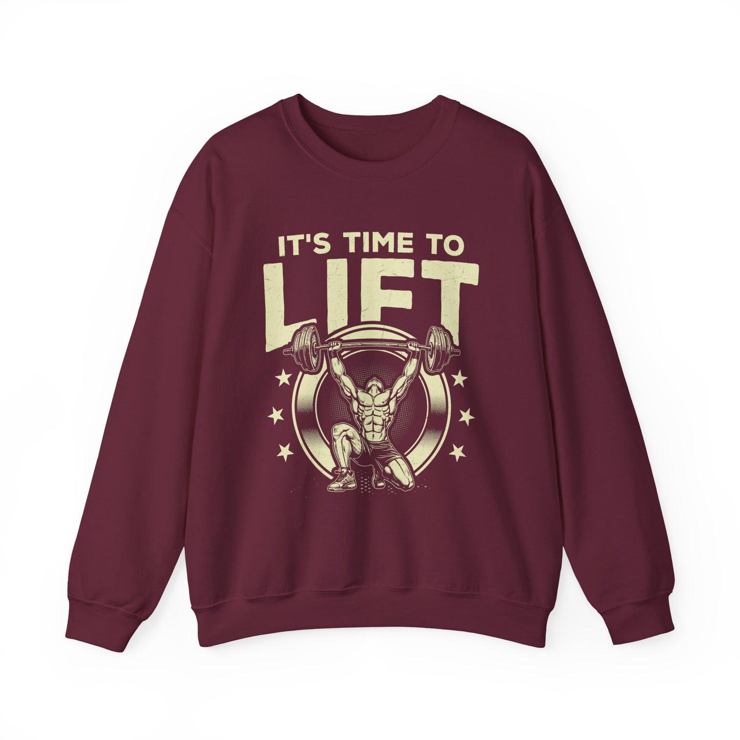 It's Time To Lift Gym Crewneck Sweatshirt