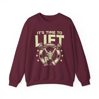 It's Time To Lift Gym Crewneck Sweatshirt