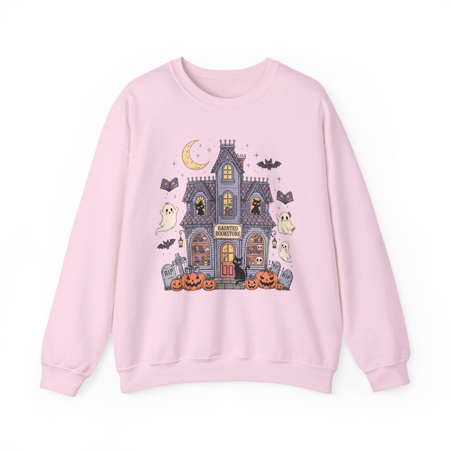 Haunted House Halloween Crewneck Sweatshirt - Samberule