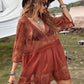 Loose Lace Beach Vacation Bikini Cover-Up Dress