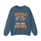Hustle For That Muscle Gym Crewneck Sweatshirt