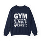 Gym Hair Don't Care Gym Crewneck Sweatshirt