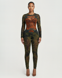 KALEYA Abstract Print Jumpsuit