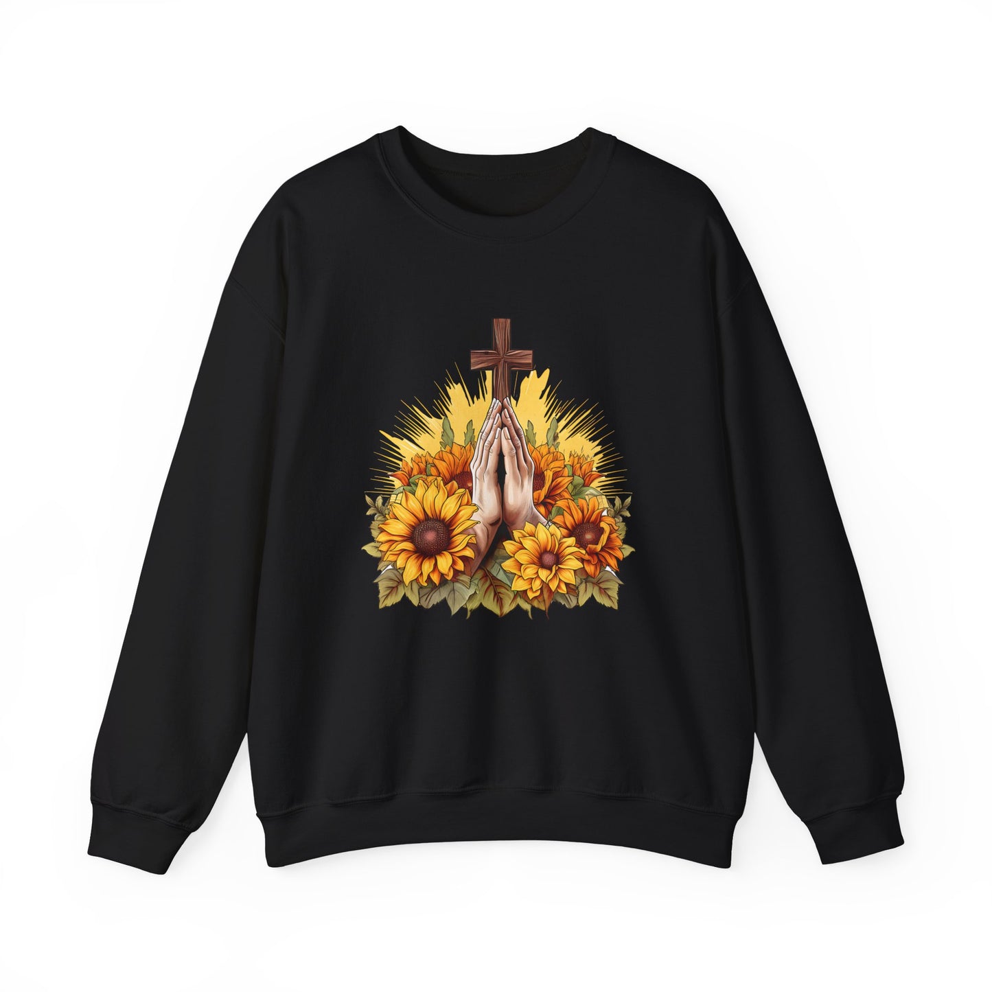 Praying Hands Faith Crewneck Sweatshirt