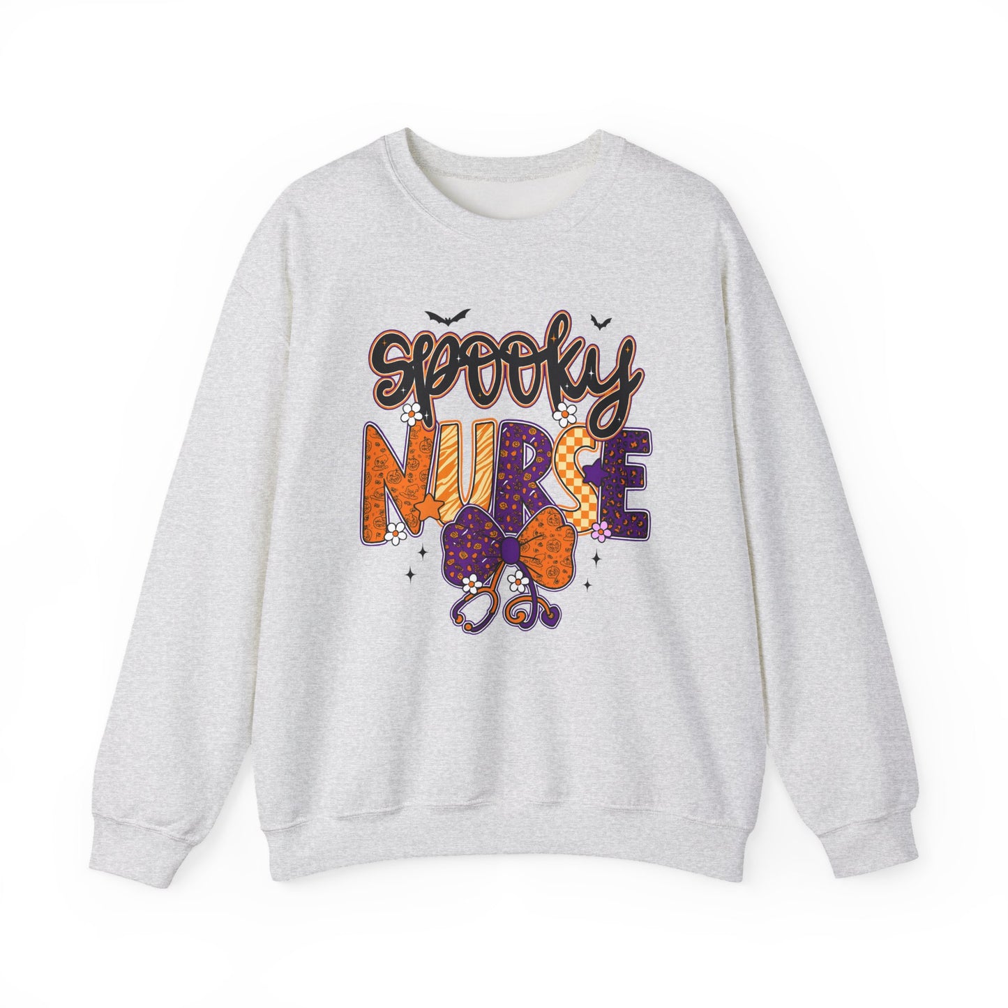 Spooky Nurse Halloween Crewneck Sweatshirt - Samberule