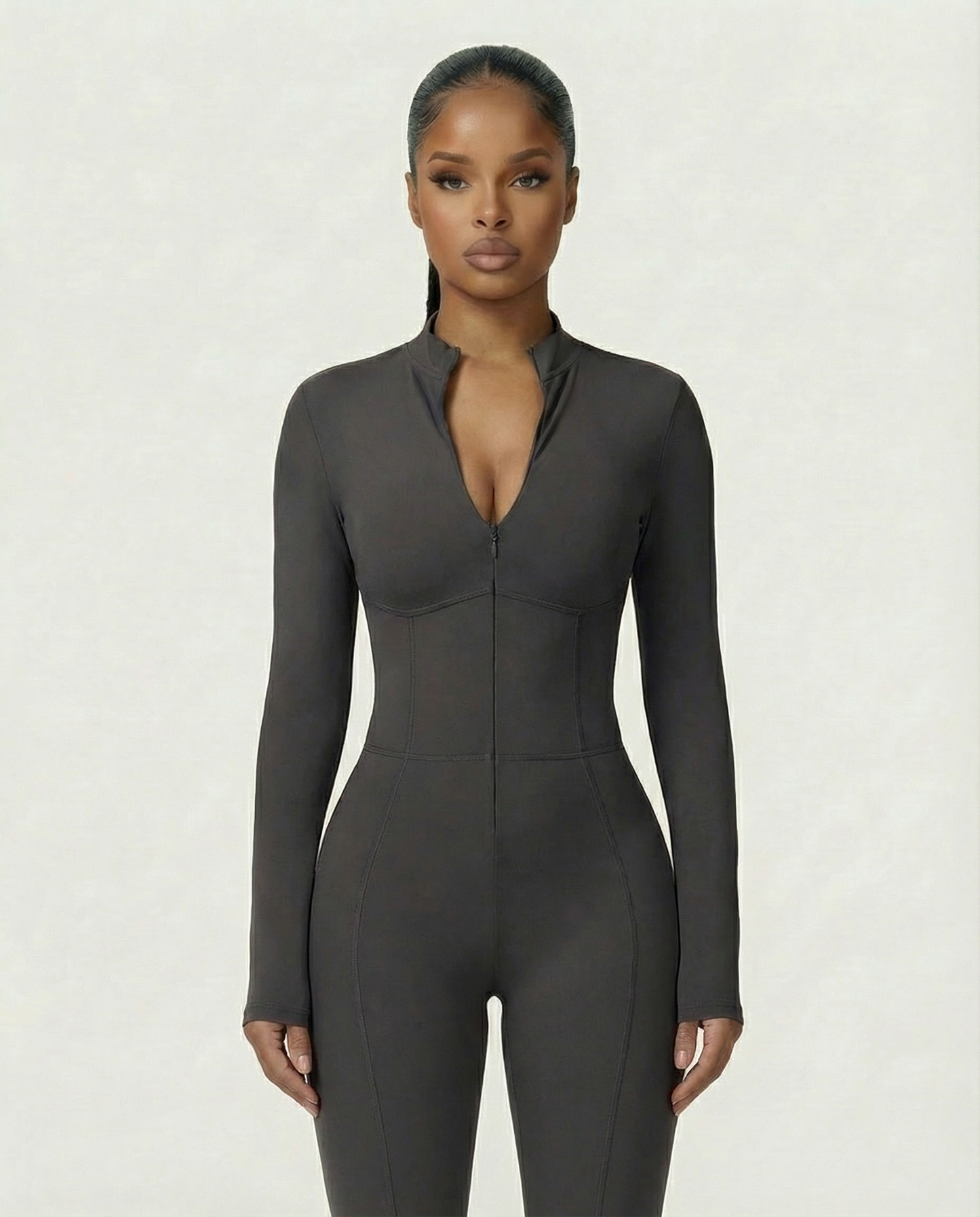 LUVINA Zip-Up Jumpsuit