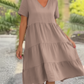 Julie - Tiered V-Neck Dress - Samberule