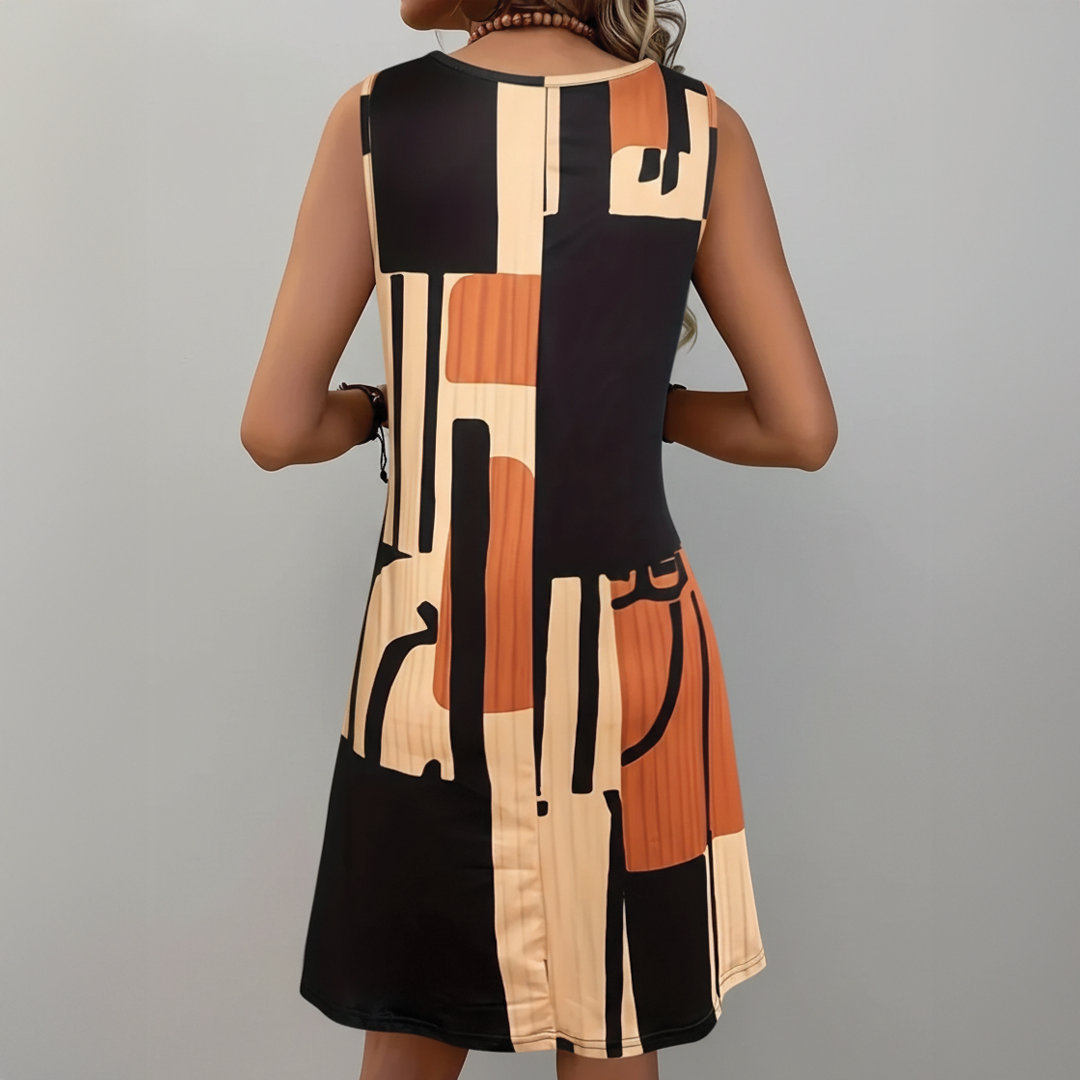 Aria - Sleeveless A-Line Dress - Samberule