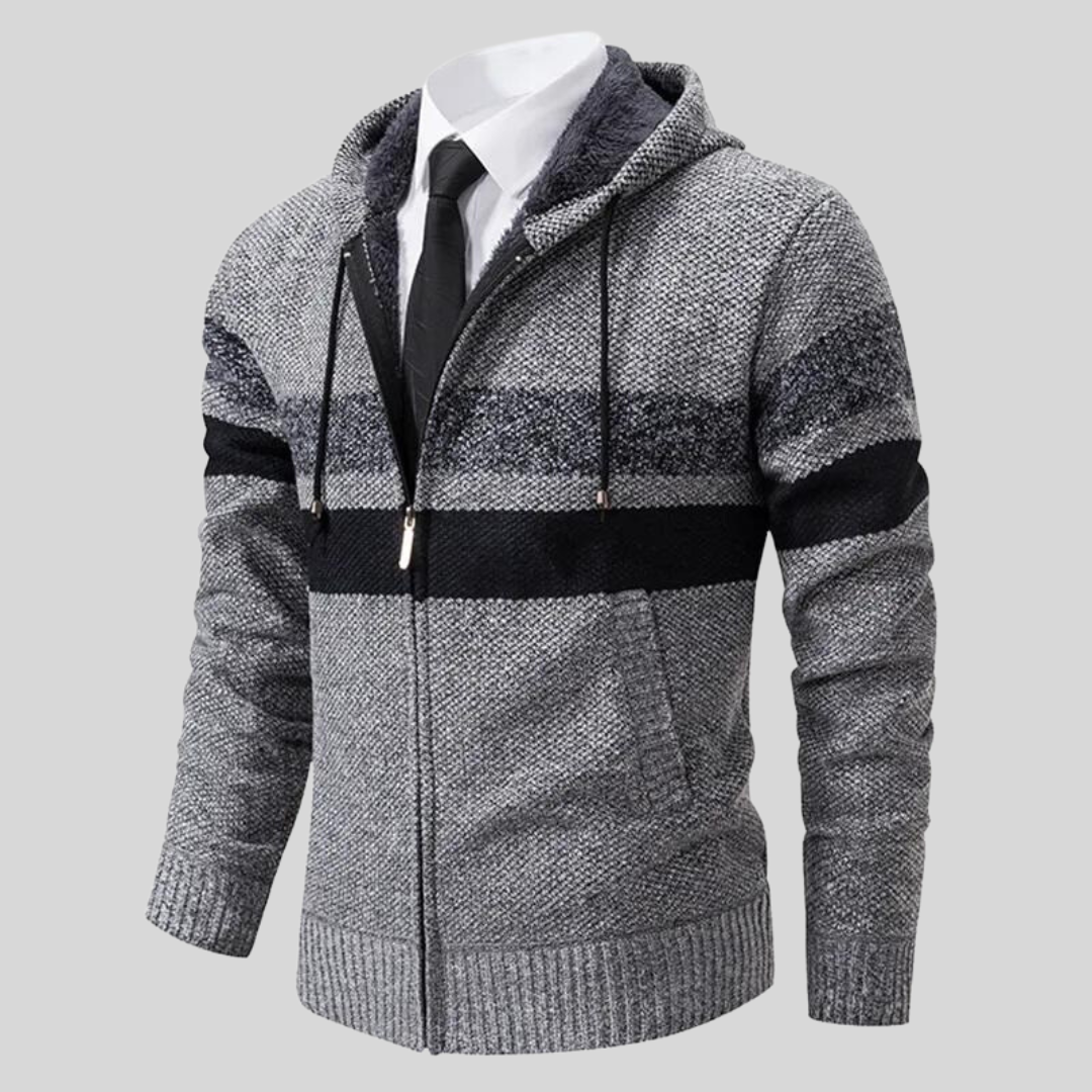 Santiago Striped Hooded Sweater