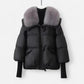 Women’s Puffer Jacket with Fur-Collar - Samberule