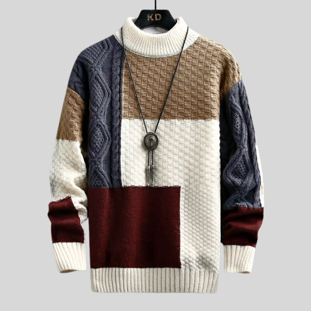 Grayson Patchwork Sweater