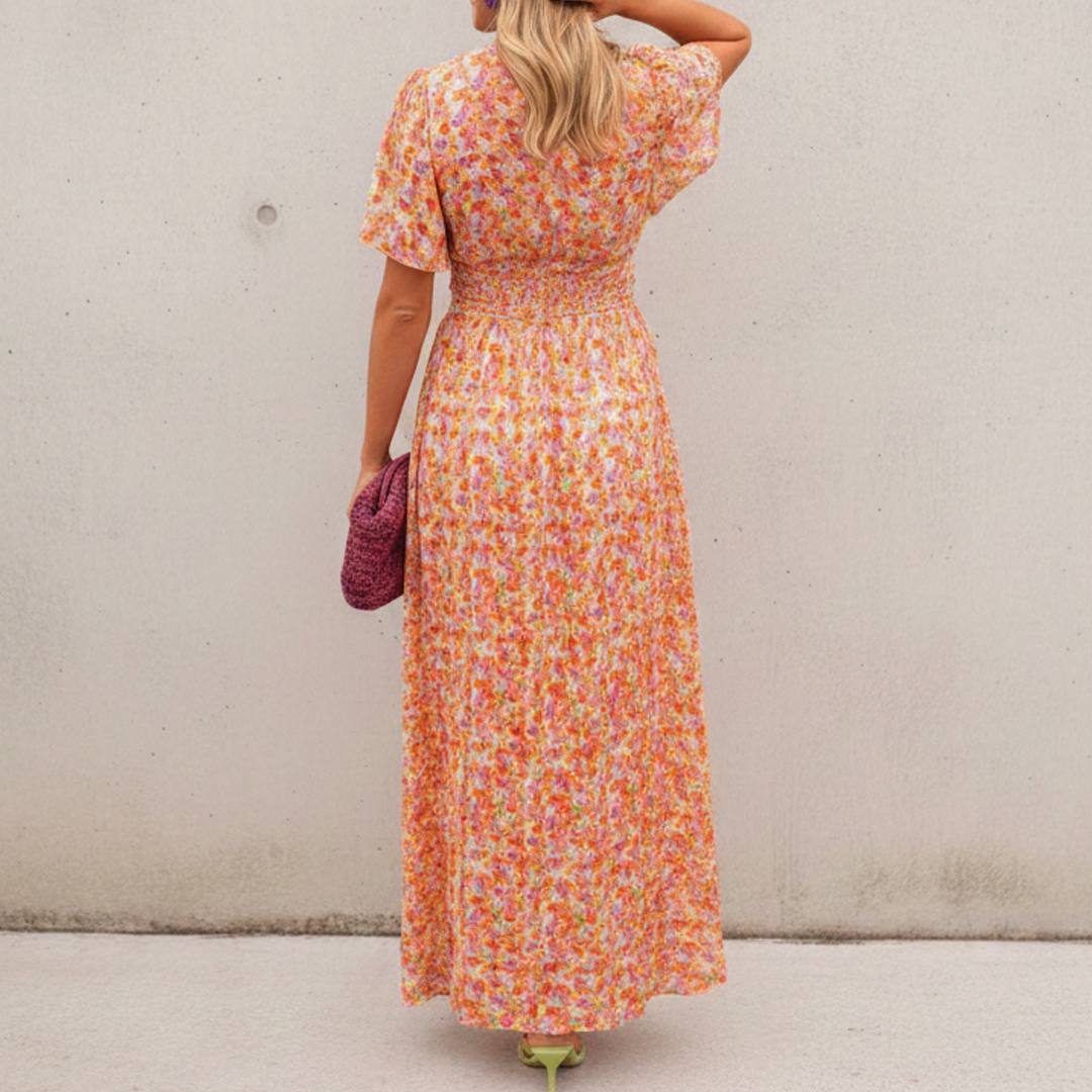 Alice - Floral Elegance Maxi Dress - Samberule