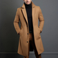 Jameson | Classic Long Overcoat with Lapel for Men - Samberule