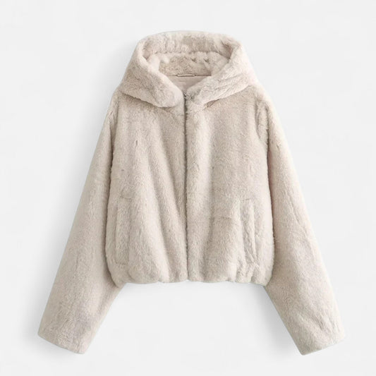 Women’s Hooded Faux Fur Winter Coat - Samberule