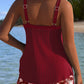 Two-Piece Striped Tankini Swimsuit