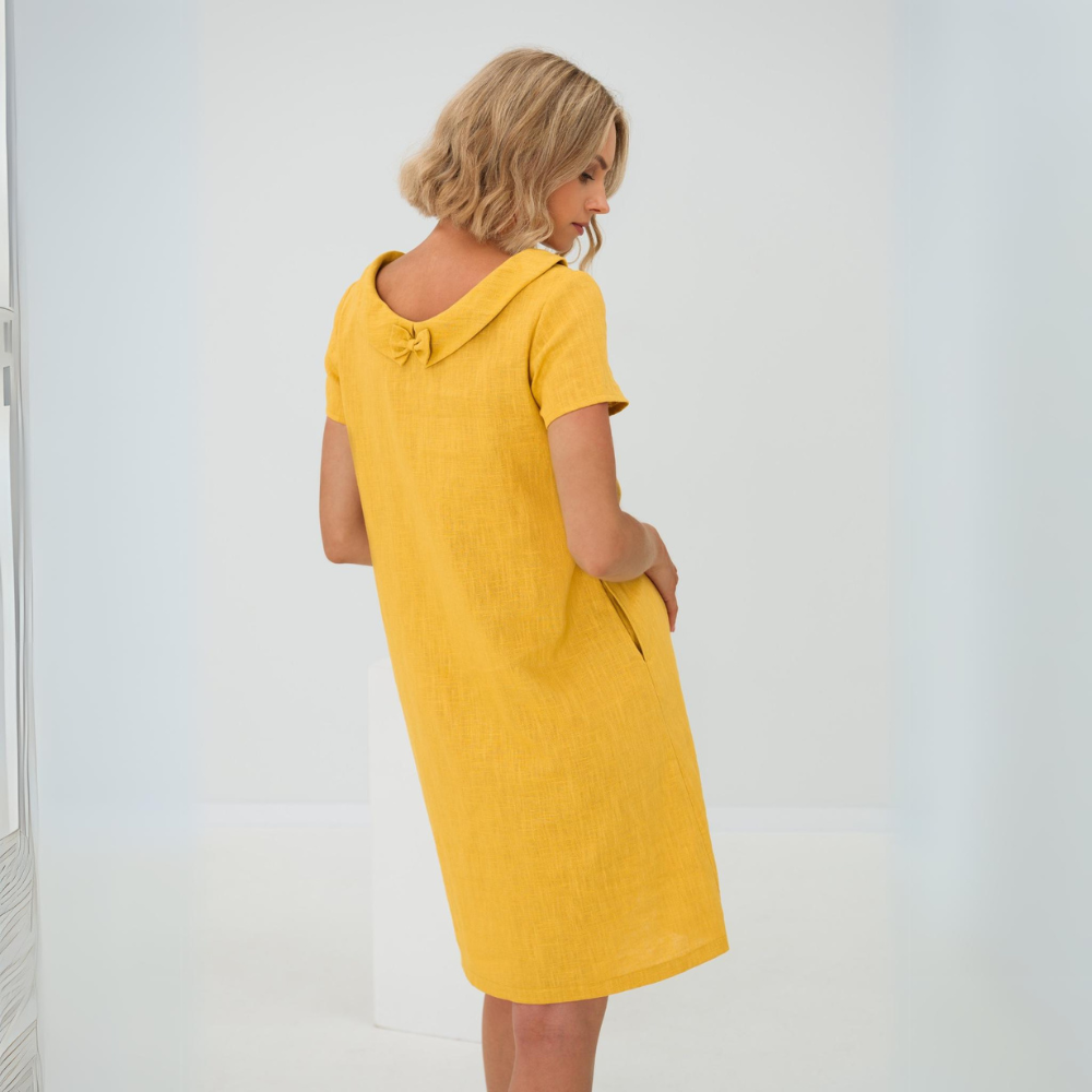 ALINA | Soft Linen Dress with Pockets