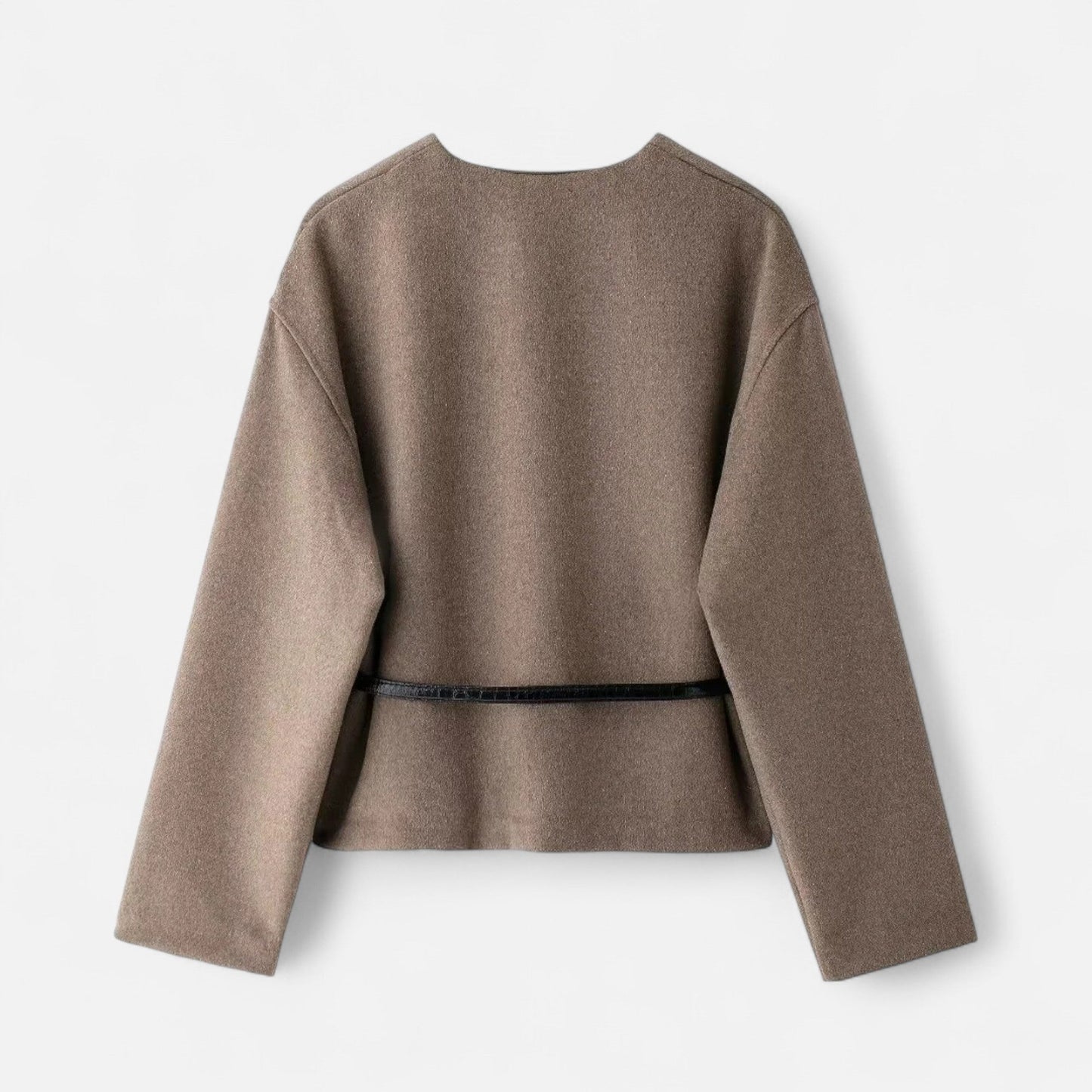 Women's Elegant Wrap Sweater with Belt - Samberule