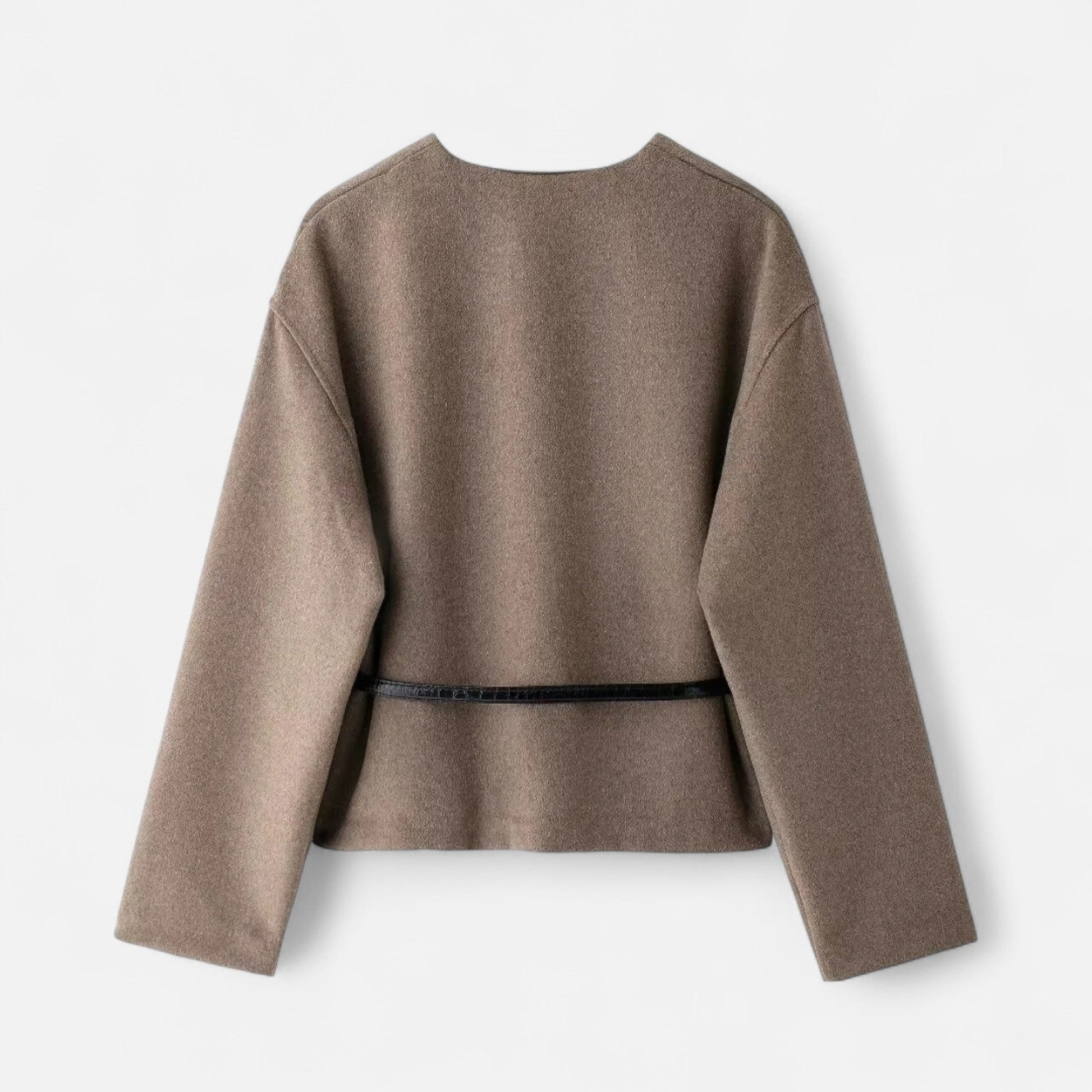 Women's Elegant Wrap Sweater with Belt - Samberule