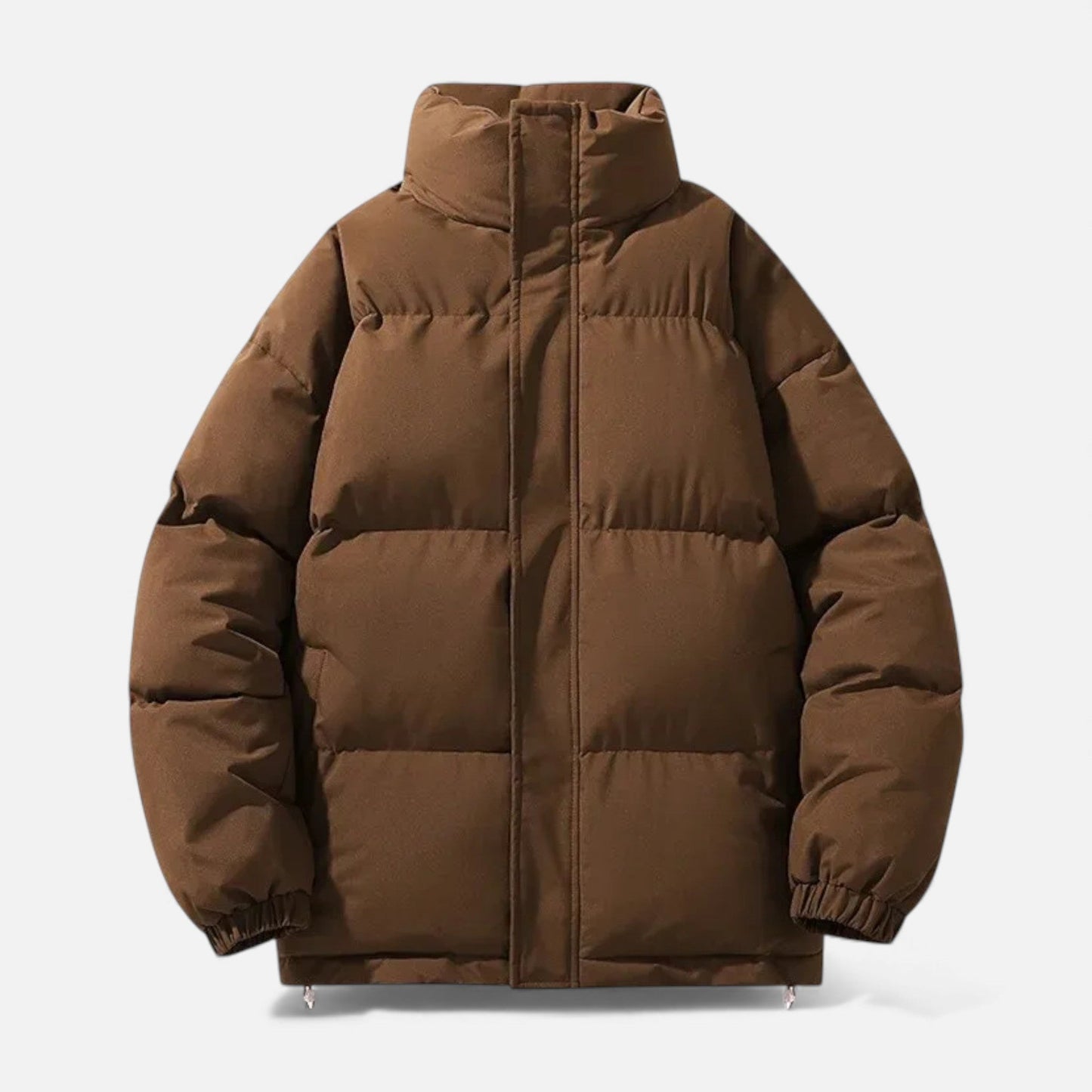 Unisex Cotton Puffer Jacket with Stand Collar - Samberule