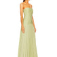Ruby - Strapless Pleated Maxi Dress - Samberule