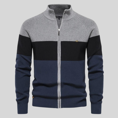 Harrison Patchwork Color Sweater