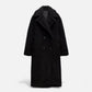 Women’s Long Winter Coat with Turn-Down Collar - Samberule