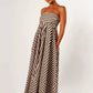 Nocturnal Charm Ruched Maxi Dress