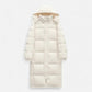 Unisex Long Hooded Puffer Jacket - Samberule