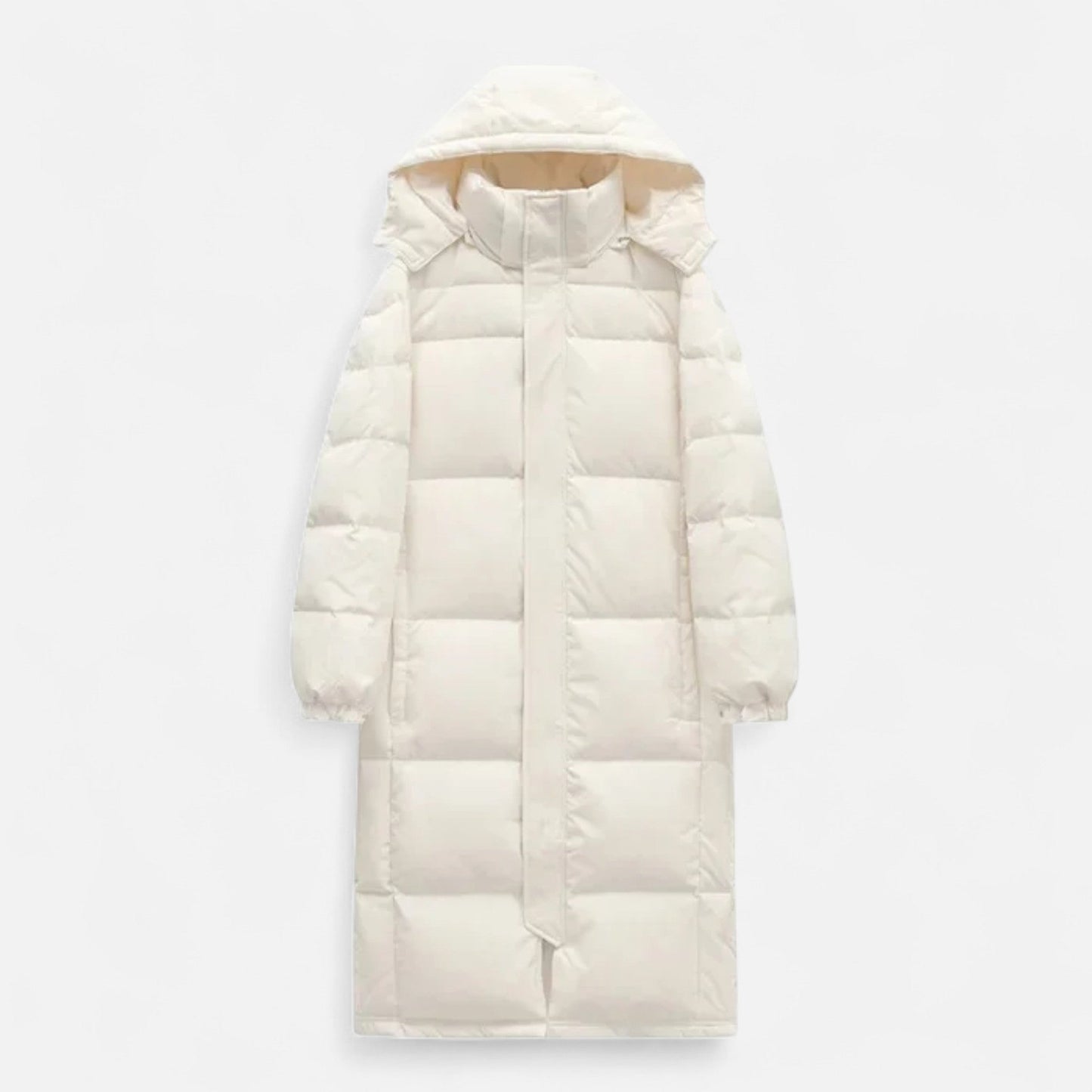 Unisex Long Hooded Puffer Jacket - Samberule