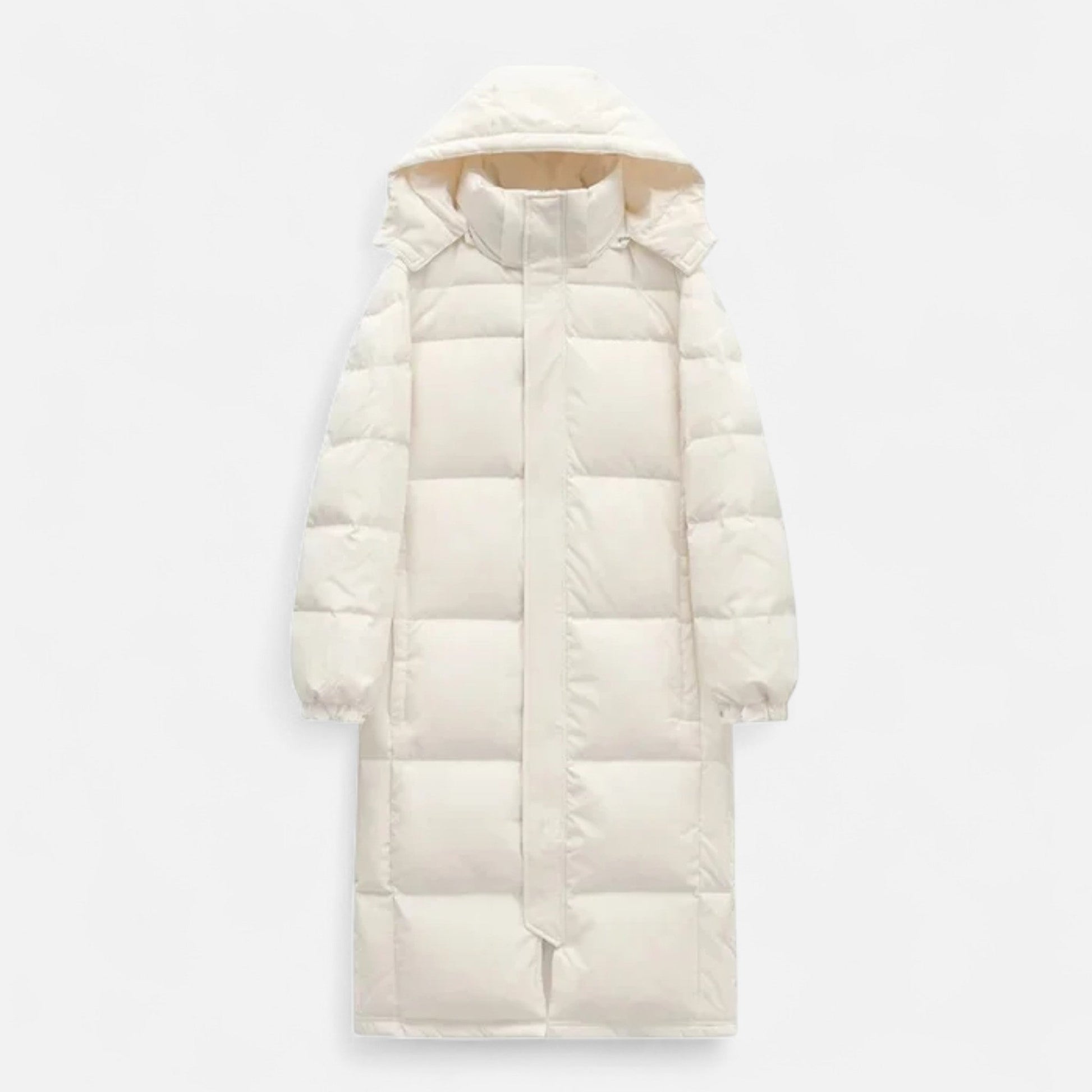 Unisex Long Hooded Puffer Jacket - Samberule