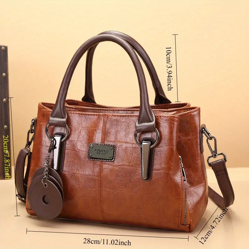 Joyce - Leather Structured Handbag - Samberule