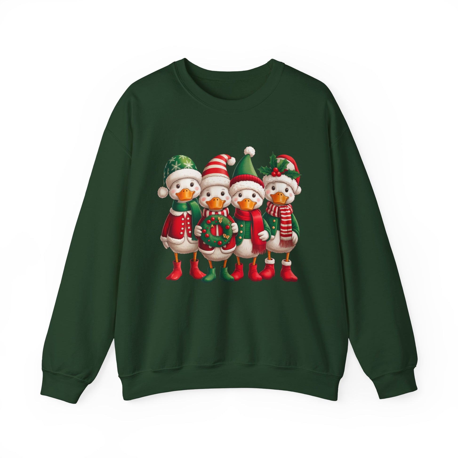 Duck Character Christmas Crewneck Sweatshirt - Samberule